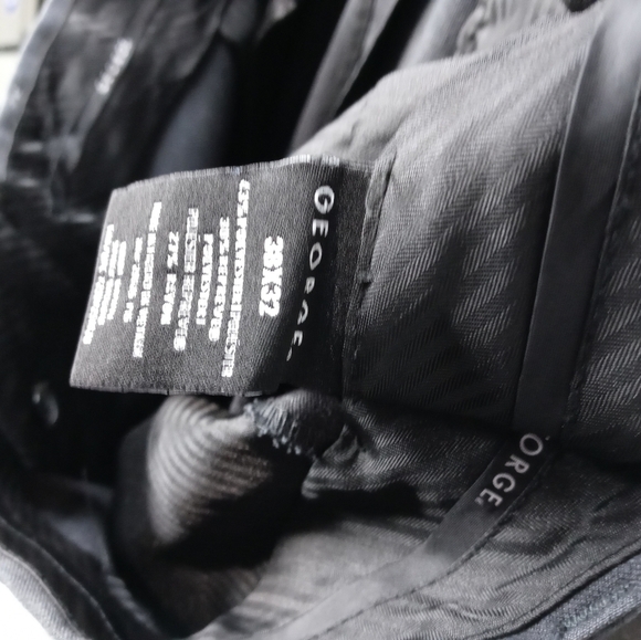 George men's gray dress pants. Flat front no cuff. - Picture 11 of 12